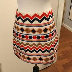 NEW THML Geometric Embroidered skirt